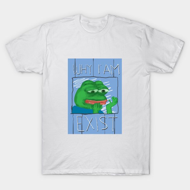 sad pepe meme T-Shirt by aesthetic shop